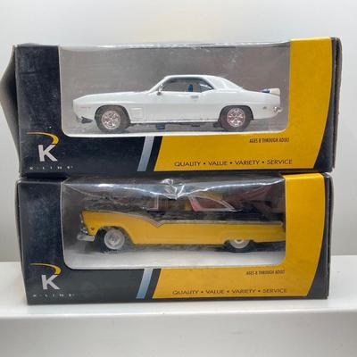 LOT 667: Eight K-Line Kruiser Die Cast Cars 1:43 Scale in Original Boxes