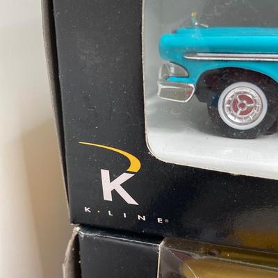 LOT 667: Eight K-Line Kruiser Die Cast Cars 1:43 Scale in Original Boxes