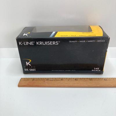 LOT 667: Eight K-Line Kruiser Die Cast Cars 1:43 Scale in Original Boxes