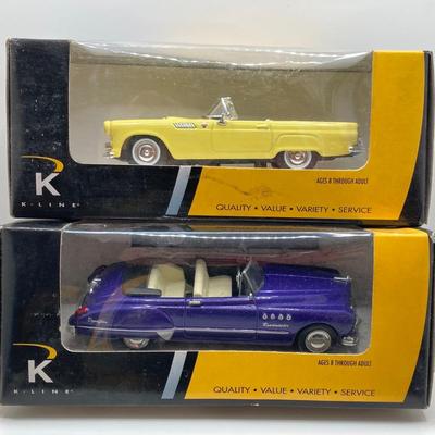 LOT 668: Nine Die Cast Toy Collector Cars by K-Line Kruisers - 1:43 Scale in Original Boxes