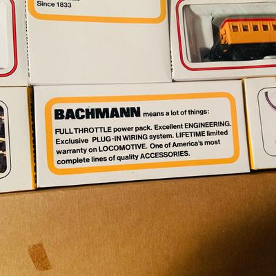 LOT 669: Bachman The Old Times HO Scale Electric Train Set with Locomotive, Cars, Track and More