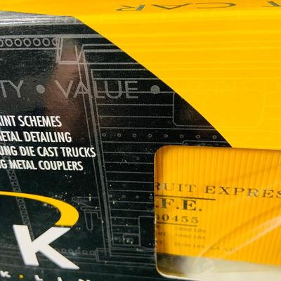 LOT 676: Set of (4) K-Line "Wood-Sided" O/0-27 Scale Union Pacific Freight Cars 200444, 200455, 200471 & 20447