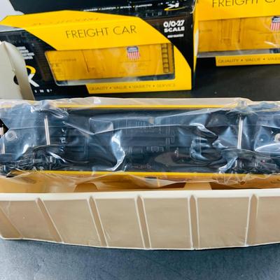 LOT 677:Set of (4) K-Line "Wood-Sided" O/0-27 Scale Union Pacific Freight Cars 200466 , 200450, 200433 & 200488