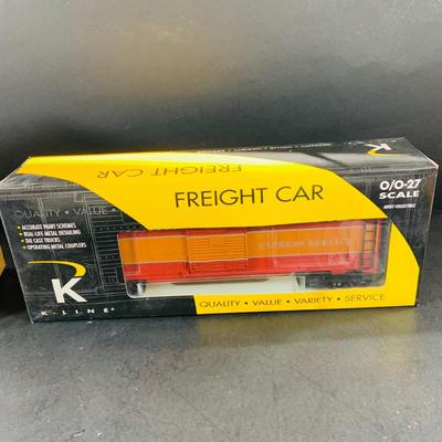 LOT 682: KF Heavy Duty Power Pack for HO Trains In Box, K Line Souther Pacific Cars - KK641-2032 SP Express Service Boxcar and K4888-0012...