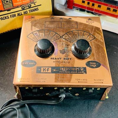 LOT 682: KF Heavy Duty Power Pack for HO Trains In Box, K Line Souther Pacific Cars - KK641-2032 SP Express Service Boxcar and K4888-0012...