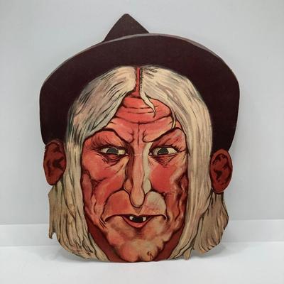 LOT 691: Vintage Paper Halloween Masks by Emerick's, Cup of Fortune Tea Cup, The Witch of Endor Game, Berries Happy Birthday...