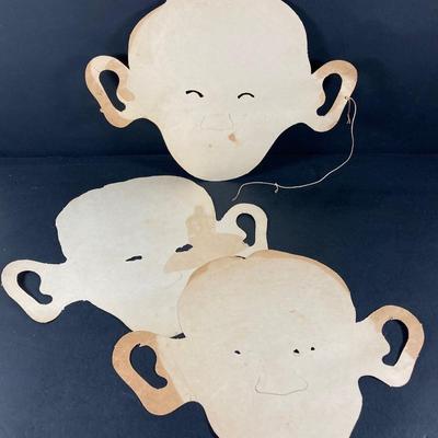 LOT 692: Vintage Paper Masks (Emerick's and More), Postcards, Toy Novelty Glasses with Nose and Mustache