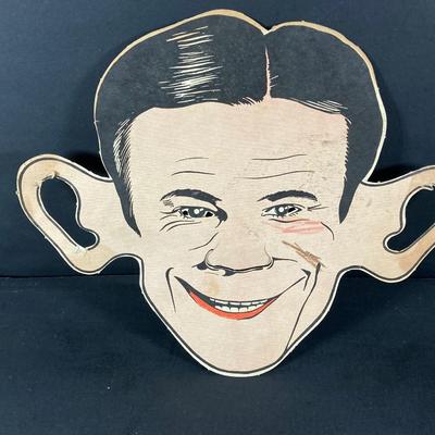 LOT 692: Vintage Paper Masks (Emerick's and More), Postcards, Toy Novelty Glasses with Nose and Mustache