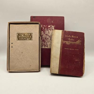 LOT 704: Uncle Tom's Cabin, The Man Without A Country, & 54-40 Or Fight Books