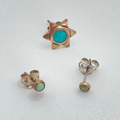 LOT 711: Hand Crafted Artisan Unmarked Turquoise Jewelry