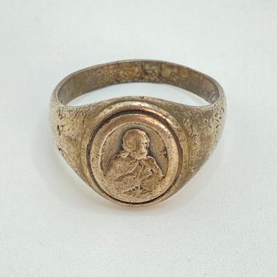 LOT 715: Three Vintage Sterling Rings - Luftwaffe, DeMolay Chevalier and More