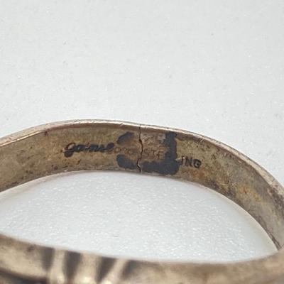 LOT 715: Three Vintage Sterling Rings - Luftwaffe, DeMolay Chevalier and More