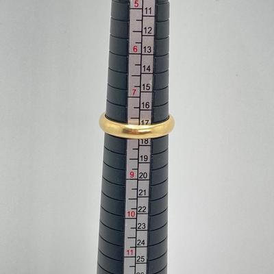 LOT 717: AK Turkey Gold Band - 18KT, TW 1.80g, Sz 7.75 - 8