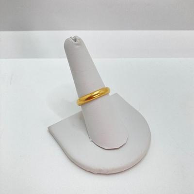 LOT 717: AK Turkey Gold Band - 18KT, TW 1.80g, Sz 7.75 - 8