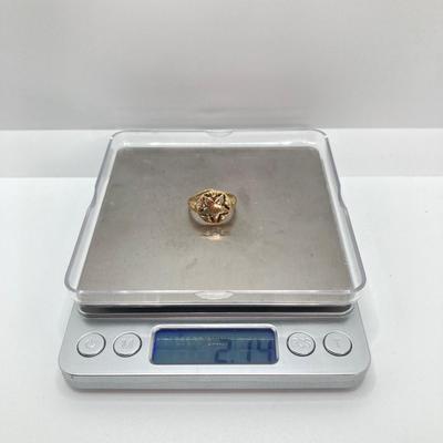 LOT 719: Masonic Gold Ring, 10KT, TW 2.14g, Sz 7