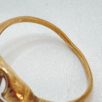 LOT 719: Masonic Gold Ring, 10KT, TW 2.14g, Sz 7