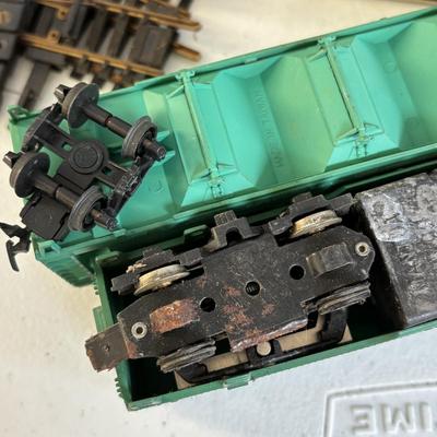 LOT 726: Vintage Train Accessories: Atlas HO Scale Track, Atlas Set, Revell HO Accessories & Aristo-Craft along with a Tyco Penn Line...