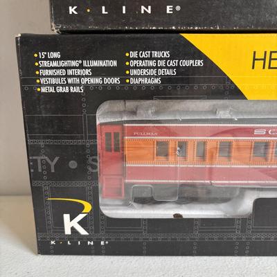 LOT 729: K Line O-Scale Passenger Cars: SP Daylight D Wolf Pullman (1) & Fleet of Modernism "Imperial Point" Sleeper