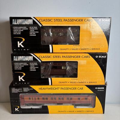 LOT 729: K Line O-Scale Passenger Cars: SP Daylight D Wolf Pullman (1) & Fleet of Modernism "Imperial Point" Sleeper