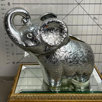 Metallic Elephant Planter
