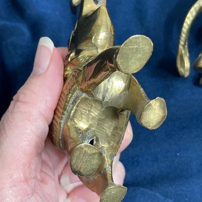 Pair of Brass Elephants