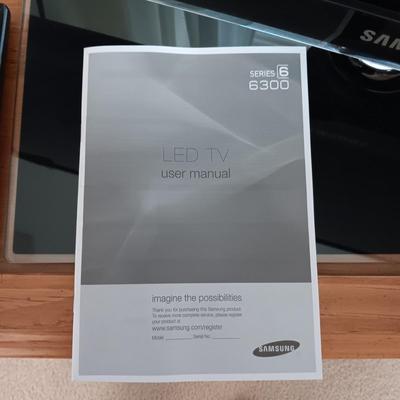 55 INCH SAMSUNG SERIES 6 LED TV WITH REMOTE & USER MANUAL PLUS SWIVEL BASE MEDIA STAND