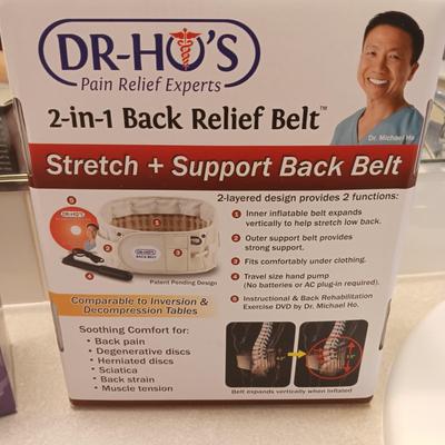 NEW DR HO 2-IN-1 BACK RELIEF BELT & NEW SEROLA BELT SIZE LARGE
