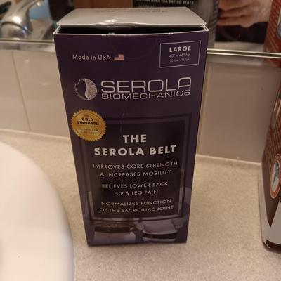 NEW DR HO 2-IN-1 BACK RELIEF BELT & NEW SEROLA BELT SIZE LARGE