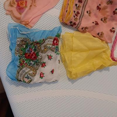 VERY OLD WESTERN THEME SCARF, HANKIES, DRESS GLOVES AND MORE