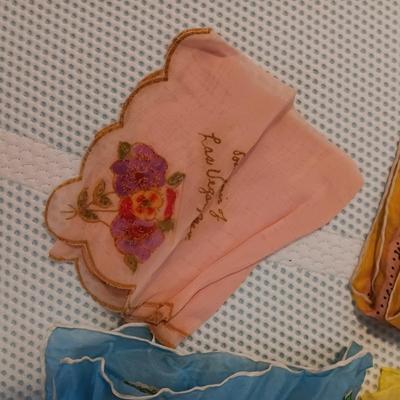 VERY OLD WESTERN THEME SCARF, HANKIES, DRESS GLOVES AND MORE