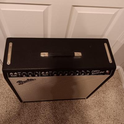 FENDER SUPER REVERB-AMP AB763 WITH COVER **PLZ READ DESCRIPTION"