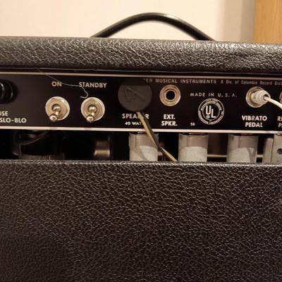 FENDER SUPER REVERB-AMP AB763 WITH COVER **PLZ READ DESCRIPTION"