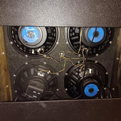 FENDER SUPER REVERB-AMP AB763 WITH COVER **PLZ READ DESCRIPTION"