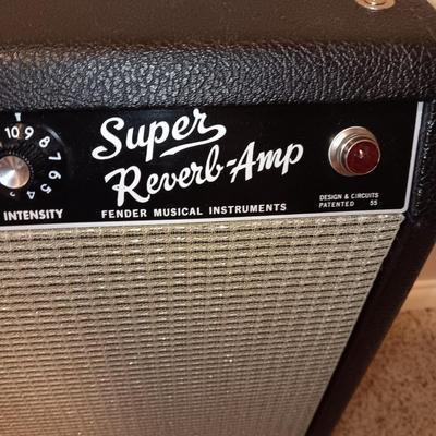 FENDER SUPER REVERB-AMP AB763 WITH COVER **PLZ READ DESCRIPTION"