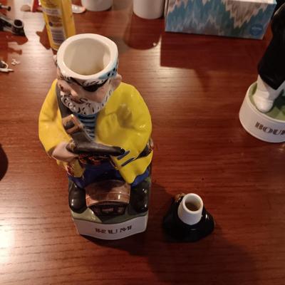 2 CERAMIC ALBERTA'S LIQUOR DECANTERS