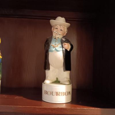 2 CERAMIC ALBERTA'S LIQUOR DECANTERS