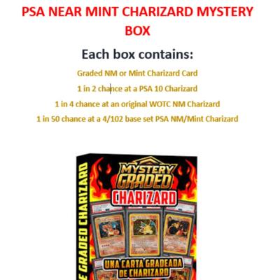 NM PSA Charizard Pokemon Mystery Box (READ description)