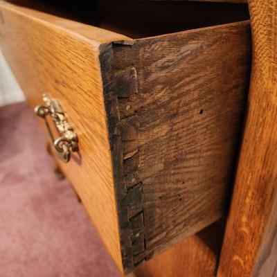 Antique Oak Sideboard Buffet 42x21x68