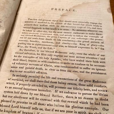 c.1832 Life of Jesus Christ Leather Bound Rev. John Fleetwood