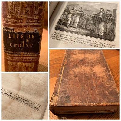 c.1832 Life of Jesus Christ Leather Bound Rev. John Fleetwood