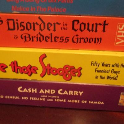3 Stooges Mutt & Jeff Laurel & Hardy & Abbot & Costello VHS Tapes