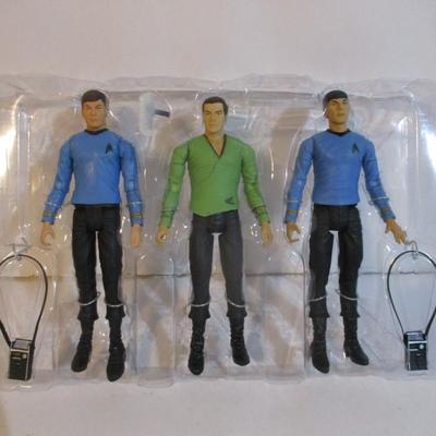 Art Asylum Star Trek Original Series Action Figures Wave One Kirk Spock McCoy