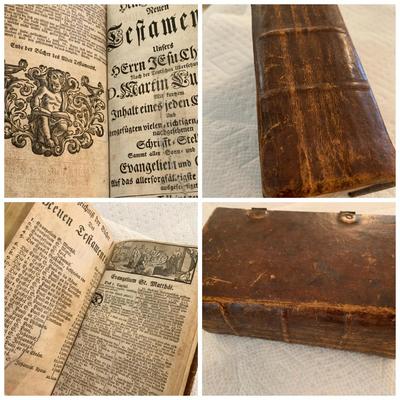 Early German Leather Bound Book