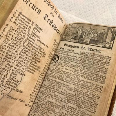 Early German Leather Bound Book