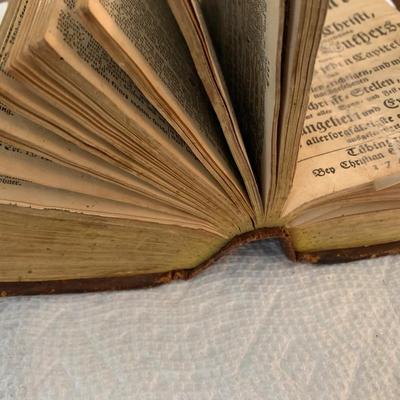Early German Leather Bound Book