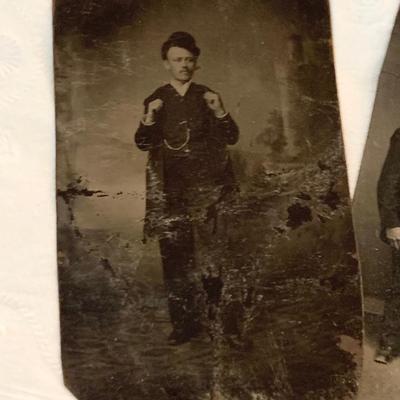Antique Tin Type Photos Lot