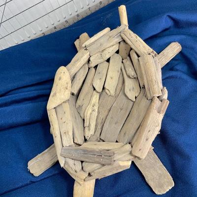 Driftwood Turtle Basket and shell