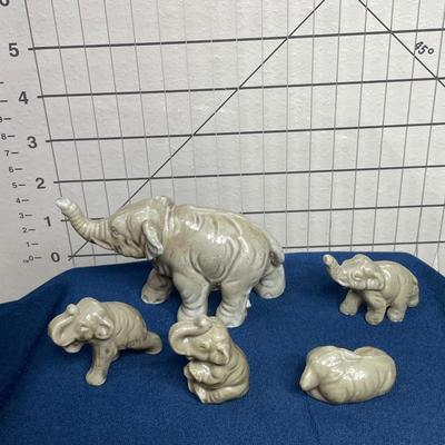 Vintage Japan Elephants set of 5