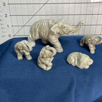 Vintage Japan Elephants set of 5