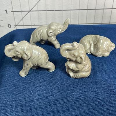 Vintage Japan Elephants set of 5